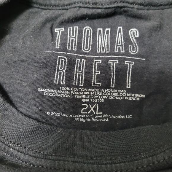 Thomas Rhett Very Hot Summer Tour T-shirt Black size 2XL - Picture 3 of 6